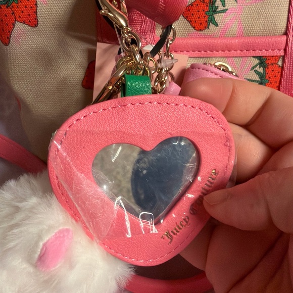 Juicy couture Strawberry Canvas Tote Bag with Card Wallet - Picture 2 of 7